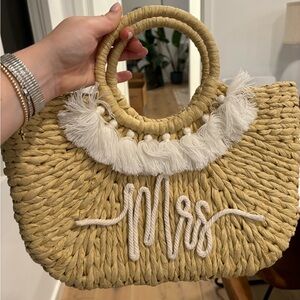 “Mrs.” straw bag